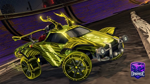 A Rocket League car design from PowerfulFlea441